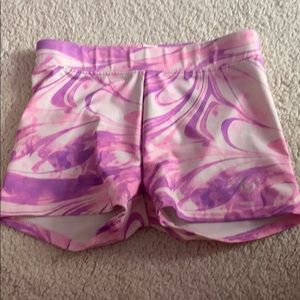 Justice size 10 purple swirl booty shorts